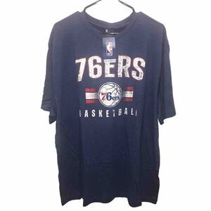 NBA Philadelphia 76ers Short Sleeve T Shirt Mens Size XXL Blue Graphic - Embiid